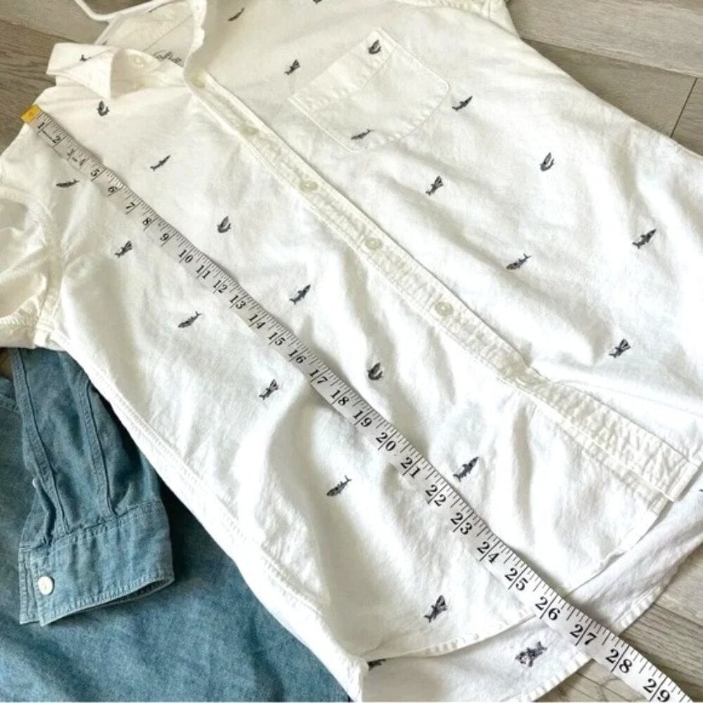 J. Crew Lightweight Oxford Cloth Button Down Long Sleeve Shirt